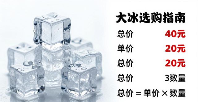 大冰块价格到底怎么算？武汉冰块选购指南